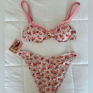 NWOT Strawberry Milkmob bikini